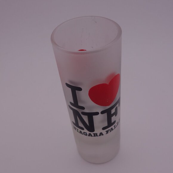 I Love Niagara Falls Smoked Shot Glass - Picture 3 of 12